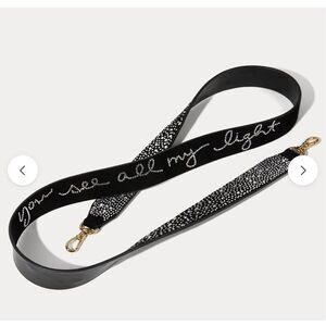 Bandolier Alanis rhinestone lyric crossbody belt/strap